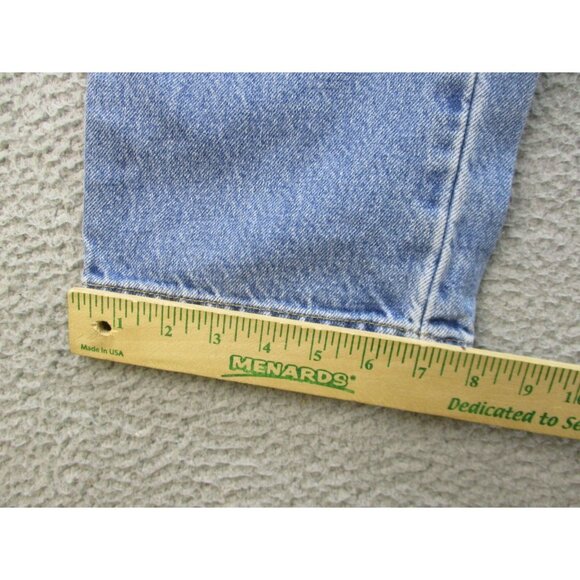 Schaefer Outfitter Ranch Hand Dungarees Blue Jeans Mens 33x32 USA Made In Texas - Picture 6 of 10